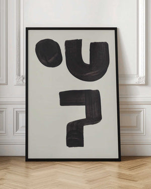 Tablou înramat „Ink Motif 22” de Ejaaz Haniff