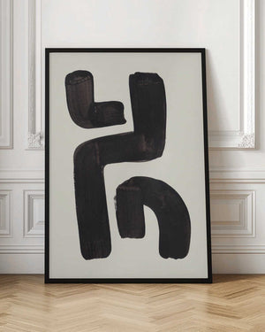 Tablou înramat „Ink Motif 23” de Ejaaz Haniff