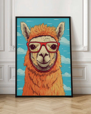 Tablou înramat „Lama 1” de Bilge Paksoylu