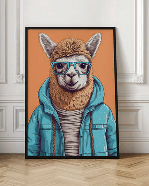 Tablou înramat „Lama 2” de Bilge Paksoylu