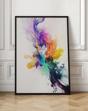 Tablou înramat „Vibrant Color Burst” de Mauro