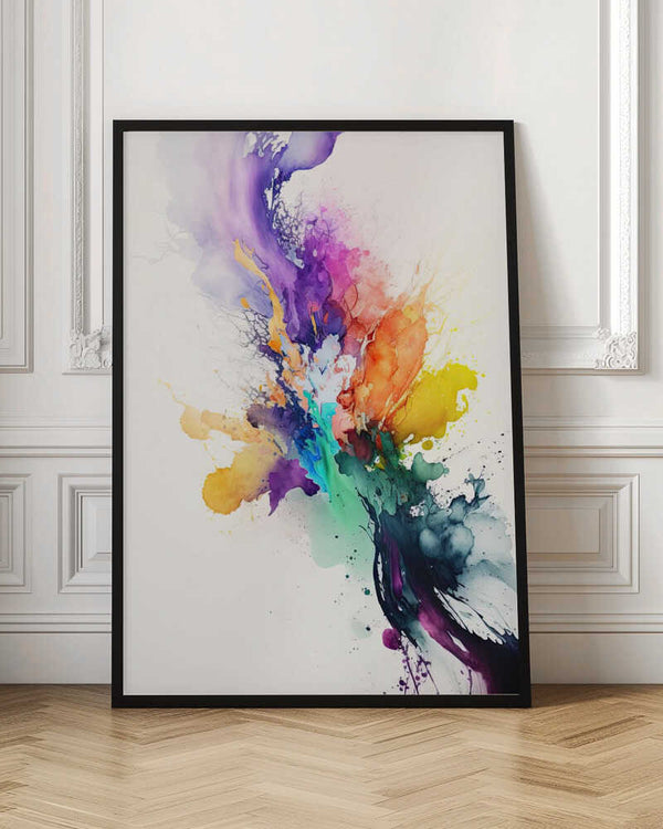 Tablou înramat „Vibrant Color Burst” de Mauro