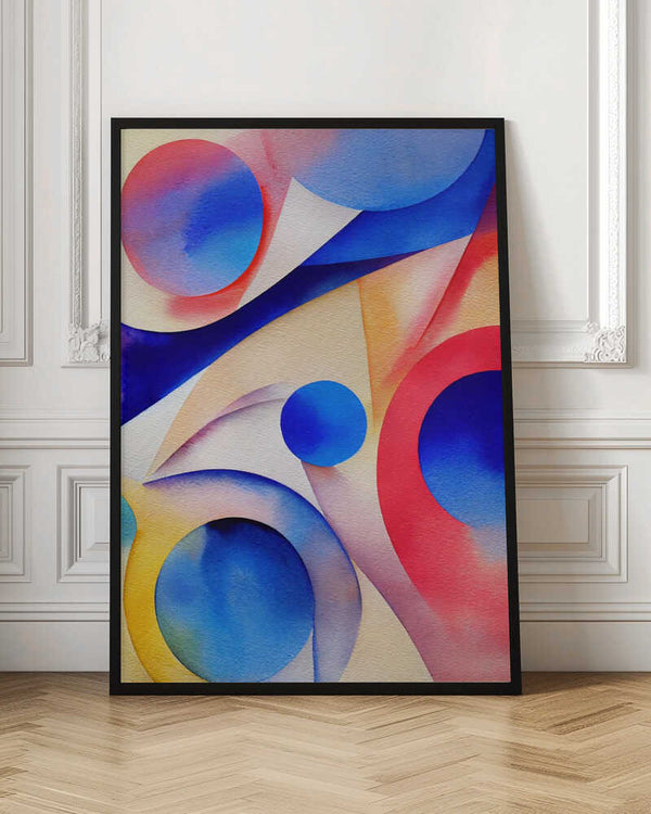 Tablou înramat „Nature Inspired Abstract Watercolor  (Day 10)” de Mauro