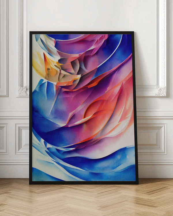 Tablou înramat „Nature Inspired Abstract Watercolor  (Day 42)” de Mauro