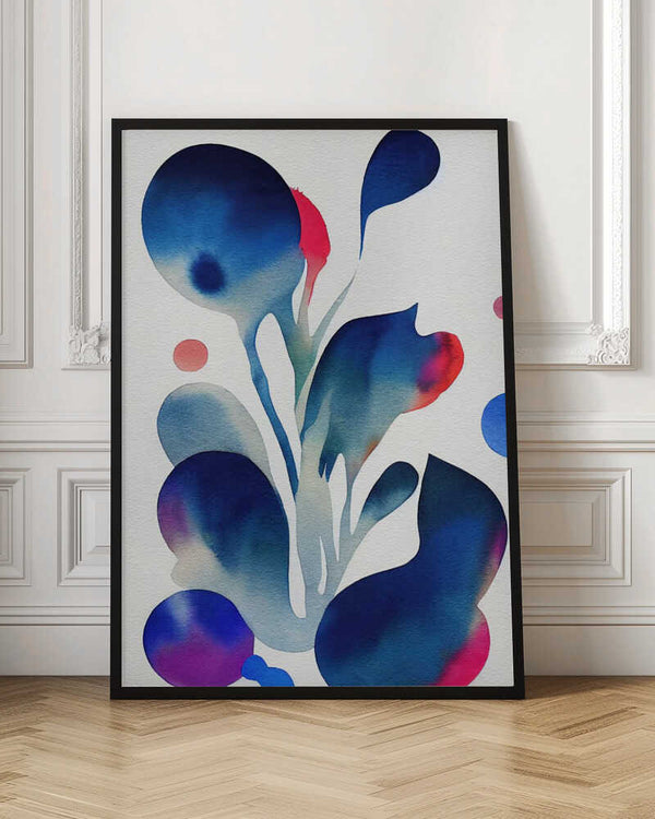 Tablou înramat „Nature Inspired Abstract Watercolor  (Day 53)” de Mauro