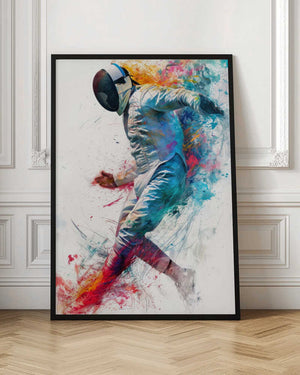 Tablou înramat „Fencing sport art #fencing #sport” de Justyna Jaszke