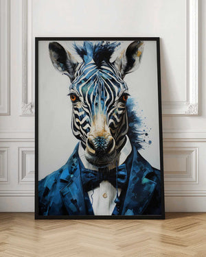 Tablou înramat „Hipster zebra” de Justyna Jaszke