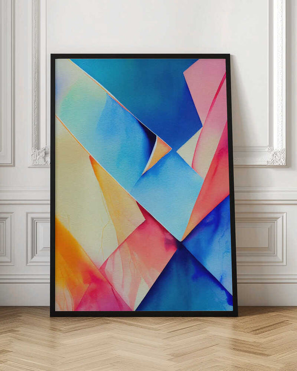 Tablou înramat „Nature Inspired Abstract Watercolor  (Day 91)” de Mauro