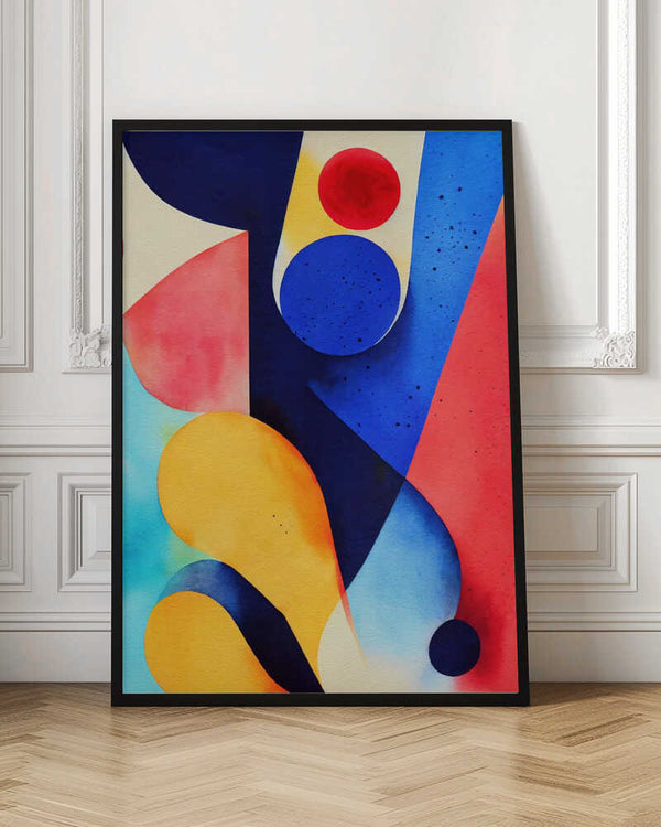 Tablou înramat „Nature Inspired Abstract Watercolor  (Day 93)” de Mauro