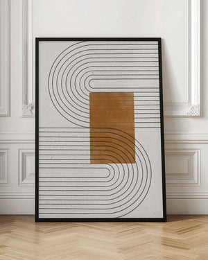 Tablou înramat „Curved Connections” de THE MIUUS STUDIO