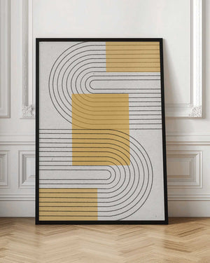 Tablou înramat „Curved Harmony” de THE MIUUS STUDIO