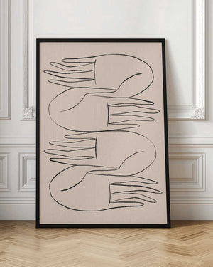 Tablou înramat „Helping Hands” de Kit Agar