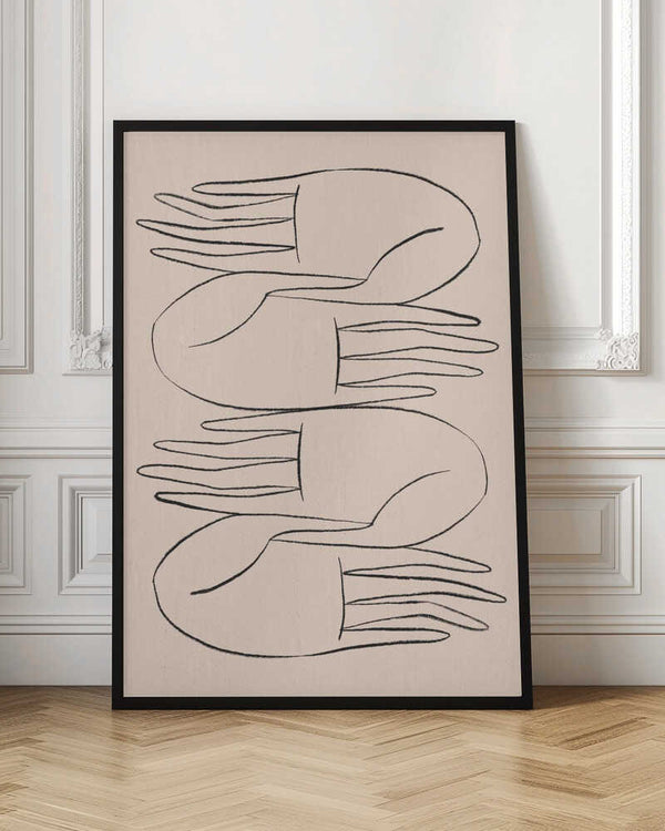 Tablou înramat „Helping Hands” de Kit Agar