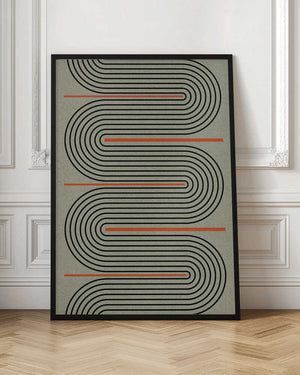 Tablou înramat „Curved Pathways” de THE MIUUS STUDIO