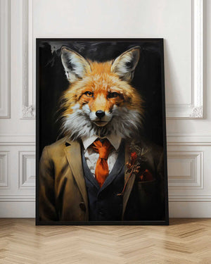 Tablou înramat „Fox hipster” de Justyna Jaszke