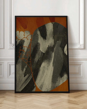 Tablou înramat „Earthy Abstract Flow” de Treechild