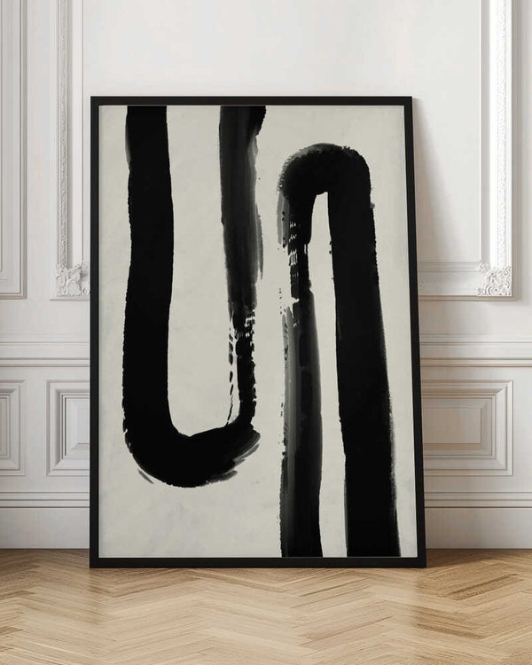 Tablou înramat „Monochrome Flow” de Treechild