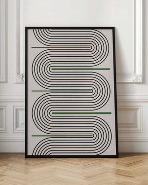 Tablou înramat „Curved Harmony” de THE MIUUS STUDIO