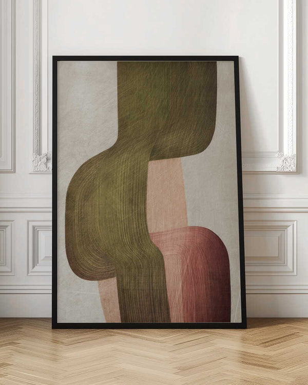 Tablou înramat „Metal Brushs nº1” de Alma