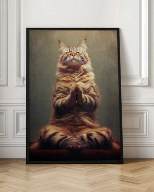 Tablou înramat „Cat yoga 3” de Justyna Jaszke