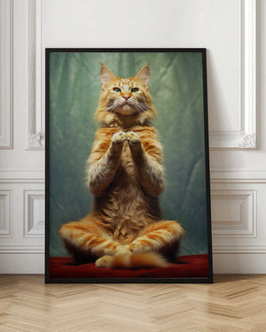 Tablou înramat „Cat yoga 5” de Justyna Jaszke