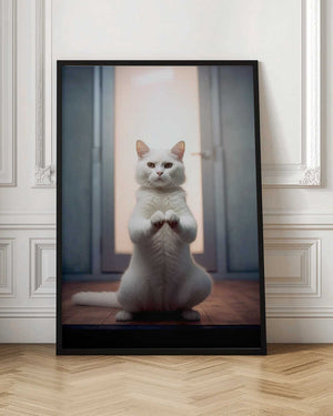 Tablou înramat „Cat yoga 9” de Justyna Jaszke