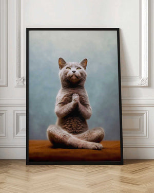 Tablou înramat „Cat yoga 13” de Justyna Jaszke
