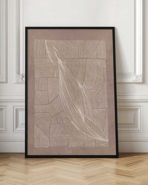 Tablou înramat „Abstract Irregular Lines” de Lucrecia Caporale