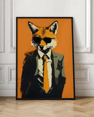 Tablou înramat „Fox In a Suit” de Andreas Magnusson