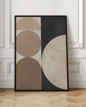 Tablou înramat „Brown geometry 5” de Vitor Costa