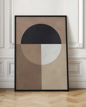 Tablou înramat „Brown geometry 7” de Vitor Costa