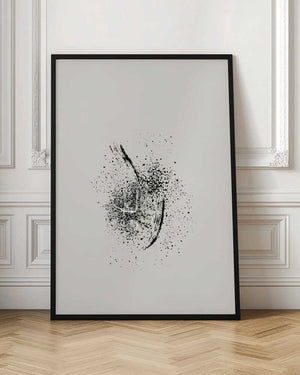 Tablou înramat „Brush splatters #2” de Imaginative