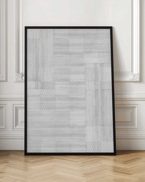 Tablou înramat „White Woven Blocks 1” de cartissi