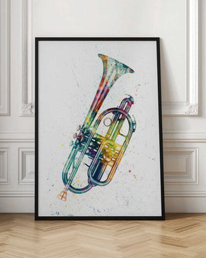 Tablou înramat „Cornet Abstract Watercolor” de Michael Tompsett