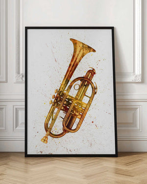Tablou înramat „Cornet Abstract Watercolor” de Michael Tompsett