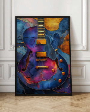 Tablou înramat „Music Guitar 2” de Justyna Jaszke