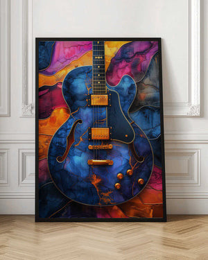 Tablou înramat „Music Guitar 5” de Justyna Jaszke