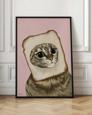 Tablou înramat „Bread Meme Cat” de Tara Royle
