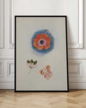 Tablou înramat „Etude de fleurs” de Odilon Redon