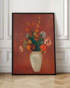 Tablou înramat „Bouquet In a Chinese Vas” de Odilon Redon