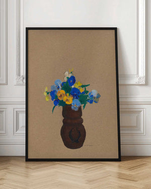 Tablou înramat „Pansies” de Odilon Redon