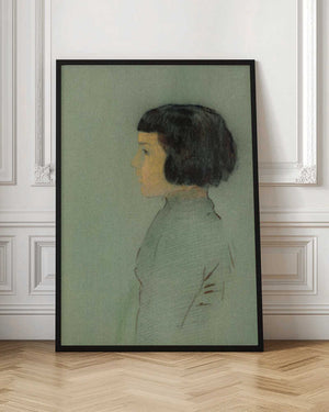 Tablou înramat „Young Woman In Profile” de Odilon Redon