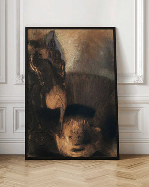 Tablou înramat „Saint George and the Dragon” de Odilon Redon