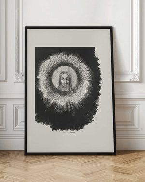 Tablou înramat „And the Face of Christ Shone In the Disk of the Sun” de Odilon Redon