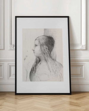 Tablou înramat „Brunnhilde” de Odilon Redon