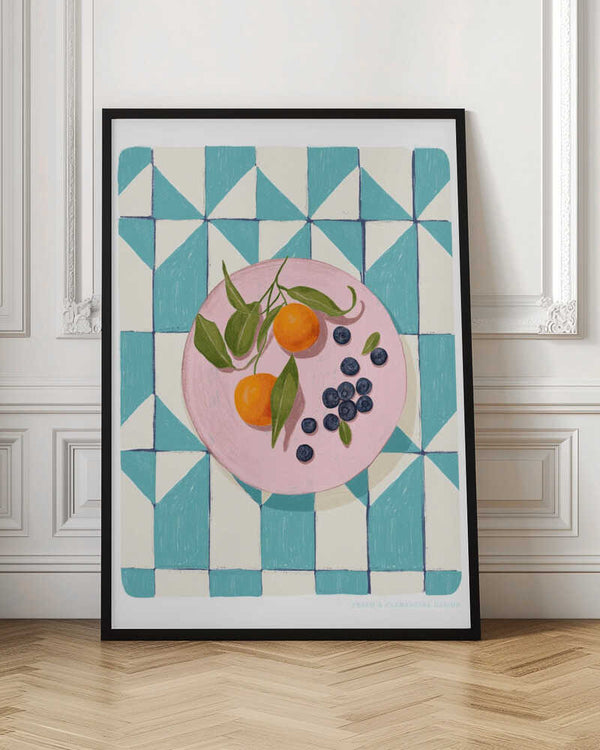 Tablou înramat „Pandc Citrus and Berries” de Jenny Liz Rome