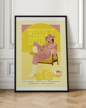 Tablou înramat „Jlr Whiskysour Pink Copy” de Jenny Liz Rome