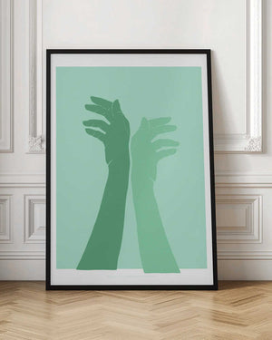 Tablou înramat „Pandc Handsingreen Copy” de Jenny Liz Rome