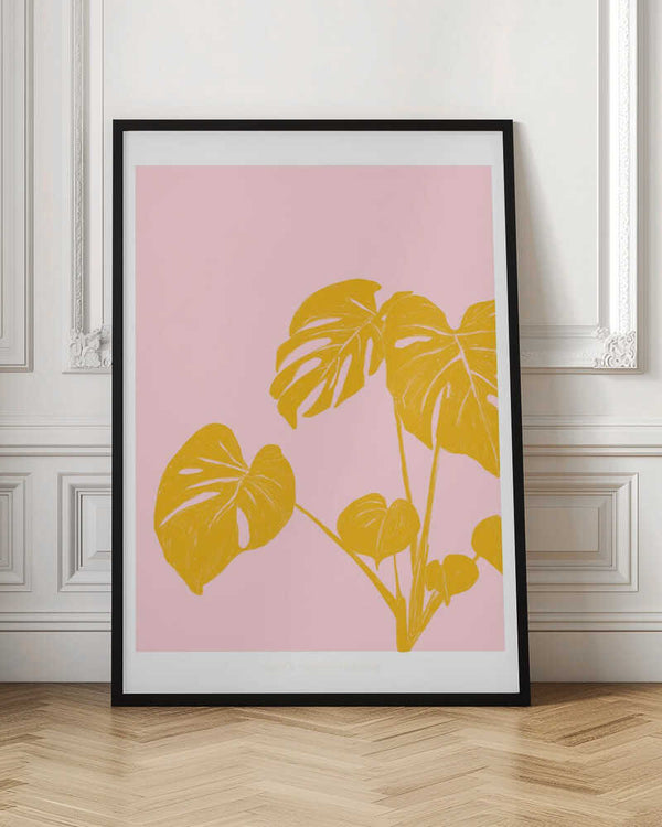 Tablou înramat „Pandc Houseplant Copy” de Jenny Liz Rome