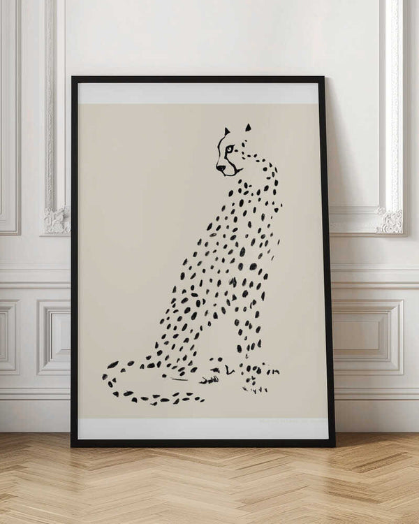 Tablou înramat „Pandc Leopard” de Jenny Liz Rome
